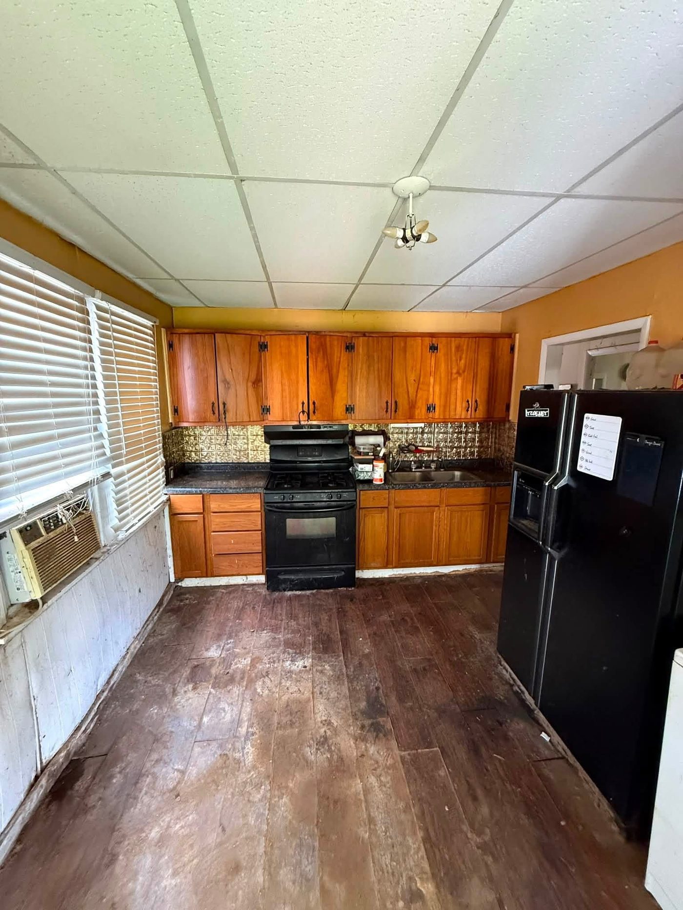 Cleared kitchen space after a cleanout